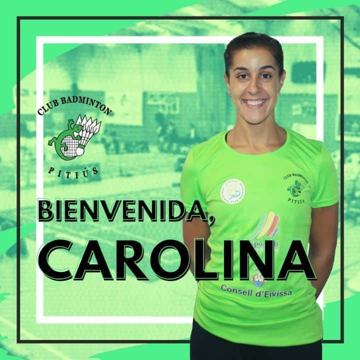 キャロリーナ・マリンのインスタグラム：「Gracias al CB Pitiús por confiar de nuevo en mí para la liga 💚 Seguimos preparando los torneos internacionales 💪🏸⠀ ⠀ Thanks CB Pitiús for trusting me again for the Spanish League 💚 We continue preparing for the international tournaments 💪🏸⠀ ⠀ #PuedoPorquePiensoQuePuedo」