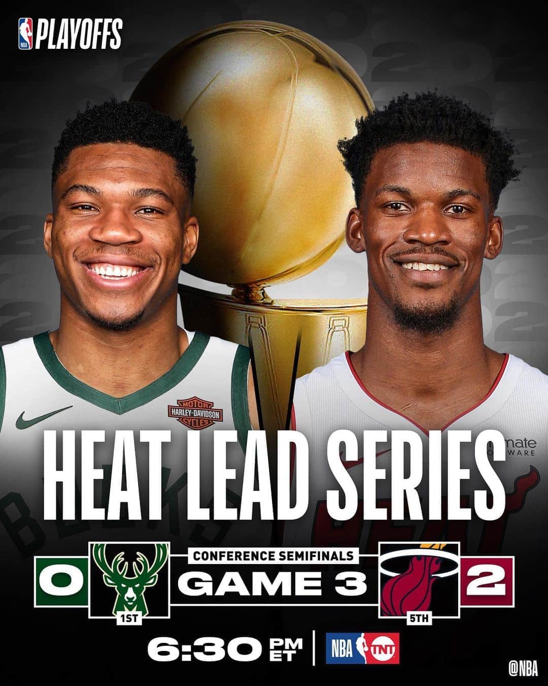 NBAさんのインスタグラム写真 - (NBAInstagram)「Will the @bucks get on the board.. or will the @miamiheat go up 3-0??  Find out 6:30pm/et @nbaontnt!」9月5日 1時03分 - nba