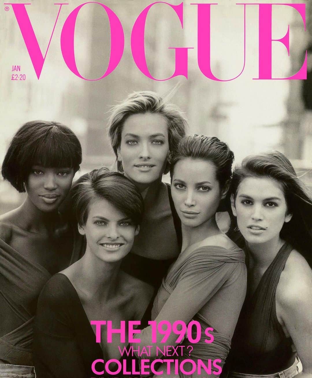 British Vogueさんのインスタグラム写真 - (British VogueInstagram)「Over the course of his legendary photographic career, Peter Lindbergh worked with some of the most famous models and actresses in the world – with sensitive imagery that helped to catapult the original Supers to megastardom thanks to his January 1990 cover for British Vogue. Remembering the prolific photographer a year on from his passing, click the link in bio to see 16 of the most iconic Peter Lindbergh images from the British Vogue archive.  #CindyCrawford, #ChristyTurlington, #LindaEvangelista, #TatjanaPatitz, and #NaomiCampbell photographed by #PeterLindbergh for the January 1990 issue of #BritishVogue.」9月5日 2時12分 - britishvogue