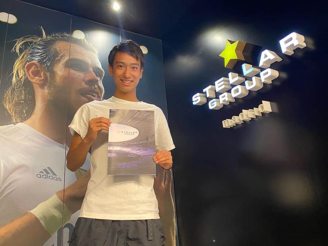 中井卓大（ピピ）さんのインスタグラム写真 - (中井卓大（ピピ）Instagram)「Muy contento y orgulloso de estar ligado a esta gran empresa. Muchas gracias por la confianza depositada en mí 👍⚽️ @chamygtr70  #stellargroup」9月5日 5時12分 - pipirm22