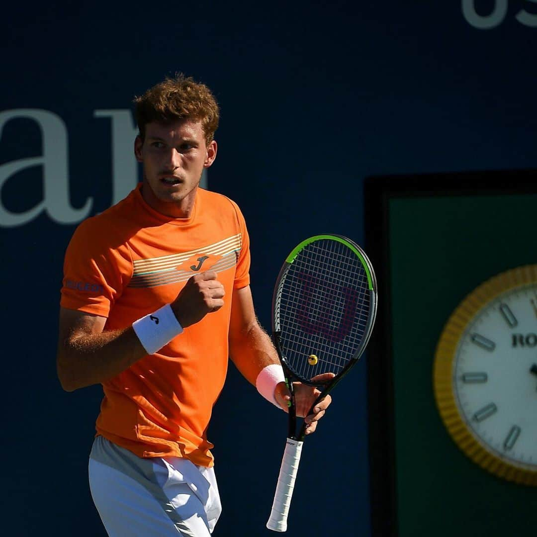 パブロ・カレーニョ・ブスタのインスタグラム：「6-4 6-3 6-2 ✅ Into 4th round of the @usopen . #solopordeporte #secondweek」