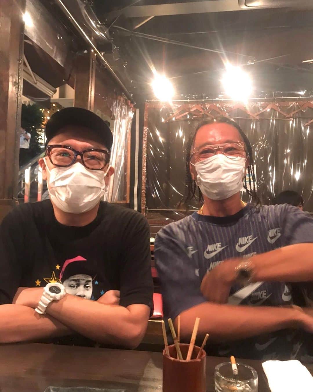 ZEN-LA-ROCKのインスタグラム：「YOU★さんHBDですっっ🎂 しかし先日のオルガンは凄かった。。 田中さんも有難う御座いますっっ そんなDOUBLE ROCKの夏2020🤘🏽🍉 . . . #youtherock #zenlarock #organbar #doublerock」