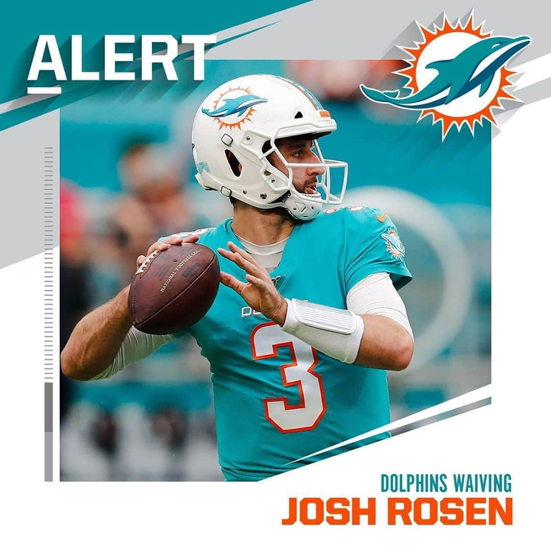 NFLさんのインスタグラム写真 - (NFLInstagram)「Dolphins waiving QB Josh Rosen. (via @rapsheet) - 📷: Brynn Anderson/AP」9月5日 9時36分 - nfl