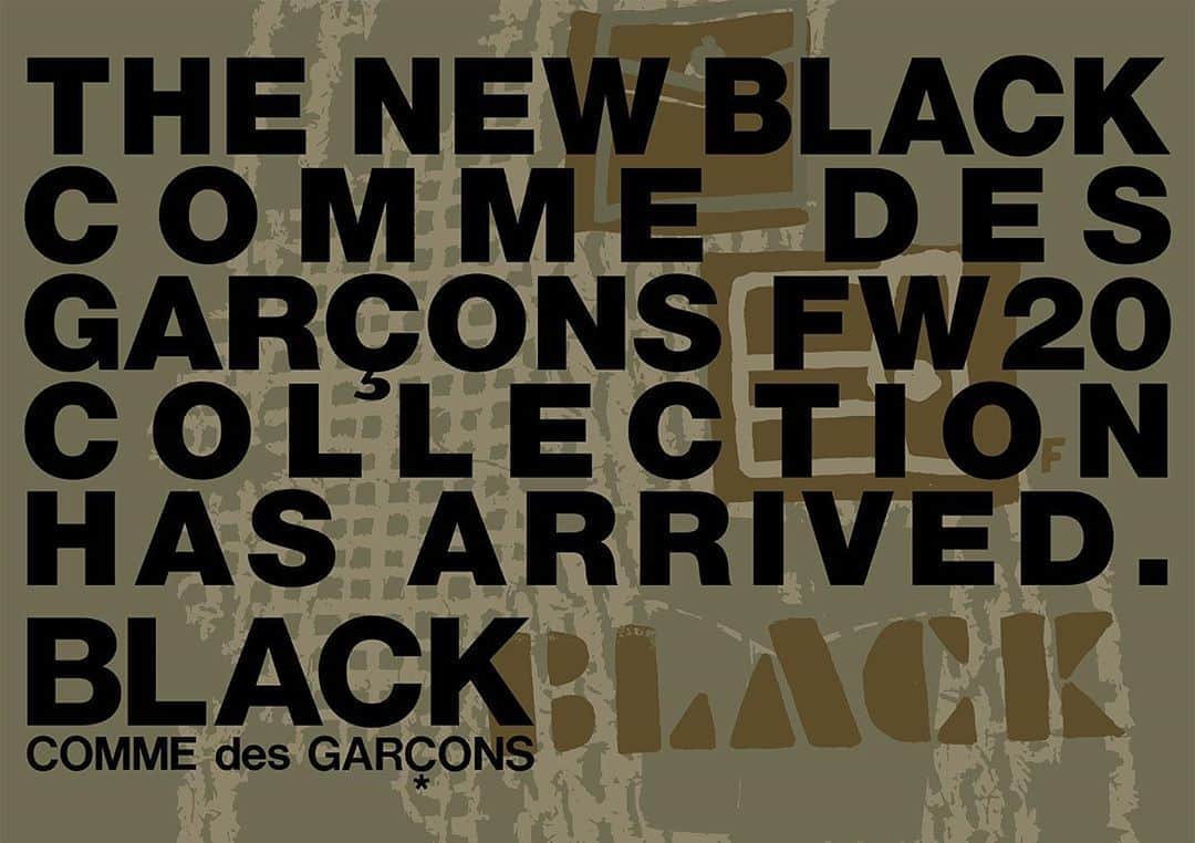 DOVER STREET MARKET GINZAさんのインスタグラム写真 - (DOVER STREET MARKET GINZAInstagram)「This weekend Black Comme des Garçons FW20 collection has arrived at Dover Street Market Ginza 1F @doverstreetmarketginza #doverstreetmarketginza」9月5日 11時34分 - doverstreetmarketginza