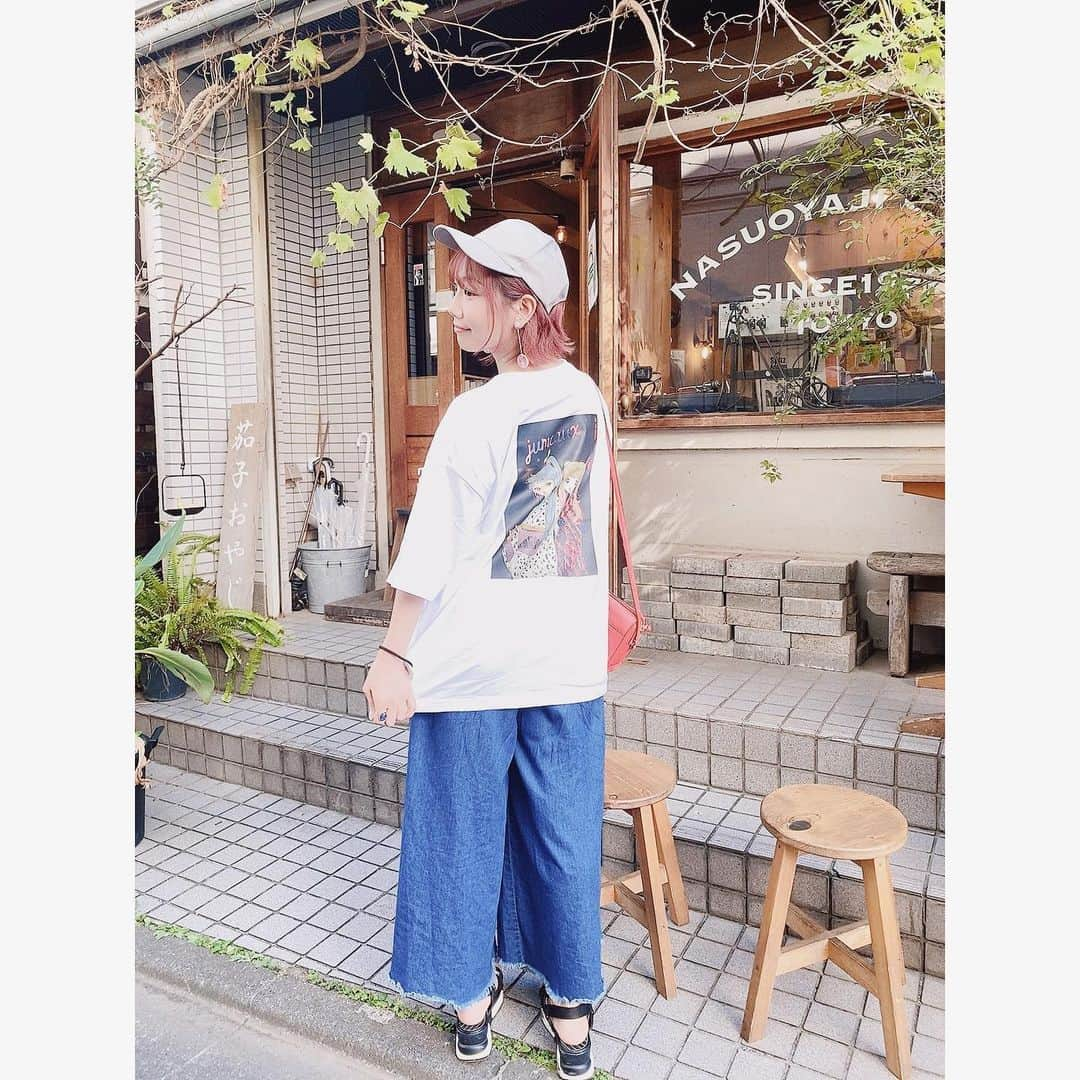 湯浅かえでのインスタグラム：「カワヨT👕  #かえふく🐸  #じゅーも  #jumeaux  @jumeauxofficial」