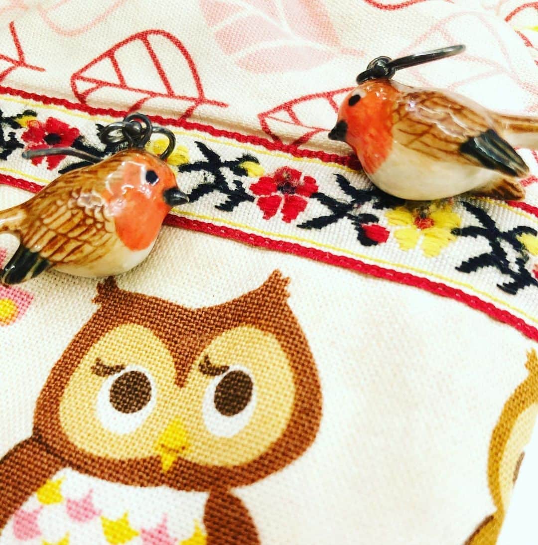 藤田朋子さんのインスタグラム写真 - (藤田朋子Instagram)「#アクセサリー #ふくろう #鳥 #bird #earings」9月5日 13時31分 - chiendormant