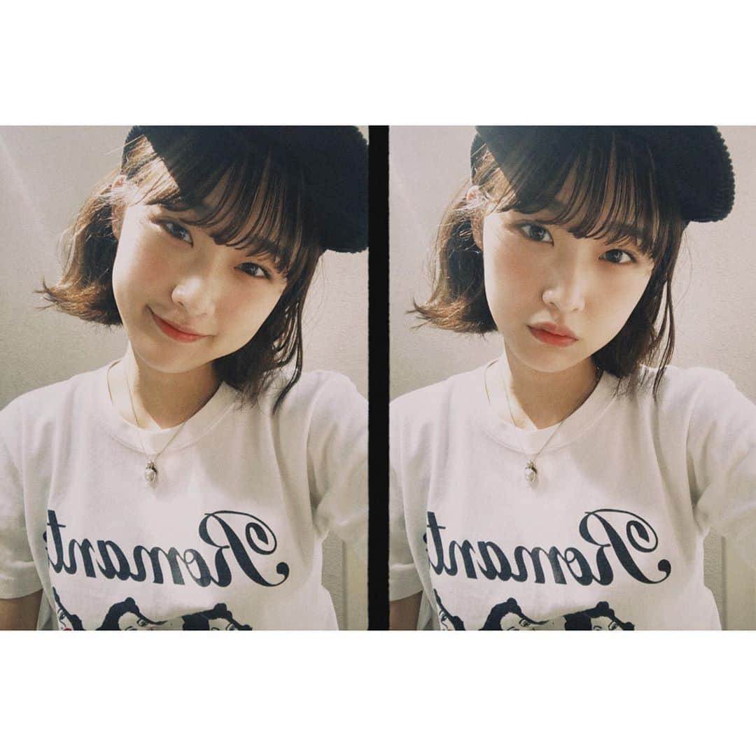水嶋いとのインスタグラム：「・﻿ ﻿@no__panties__さん のTシャツが好きすぎて、﻿ インスタ登場率高いね、笑﻿ ﻿ どの写真にしようか迷ったから﻿ もう三枚とも載せちゃおう😐😐﻿ ・﻿ ・﻿ ・」