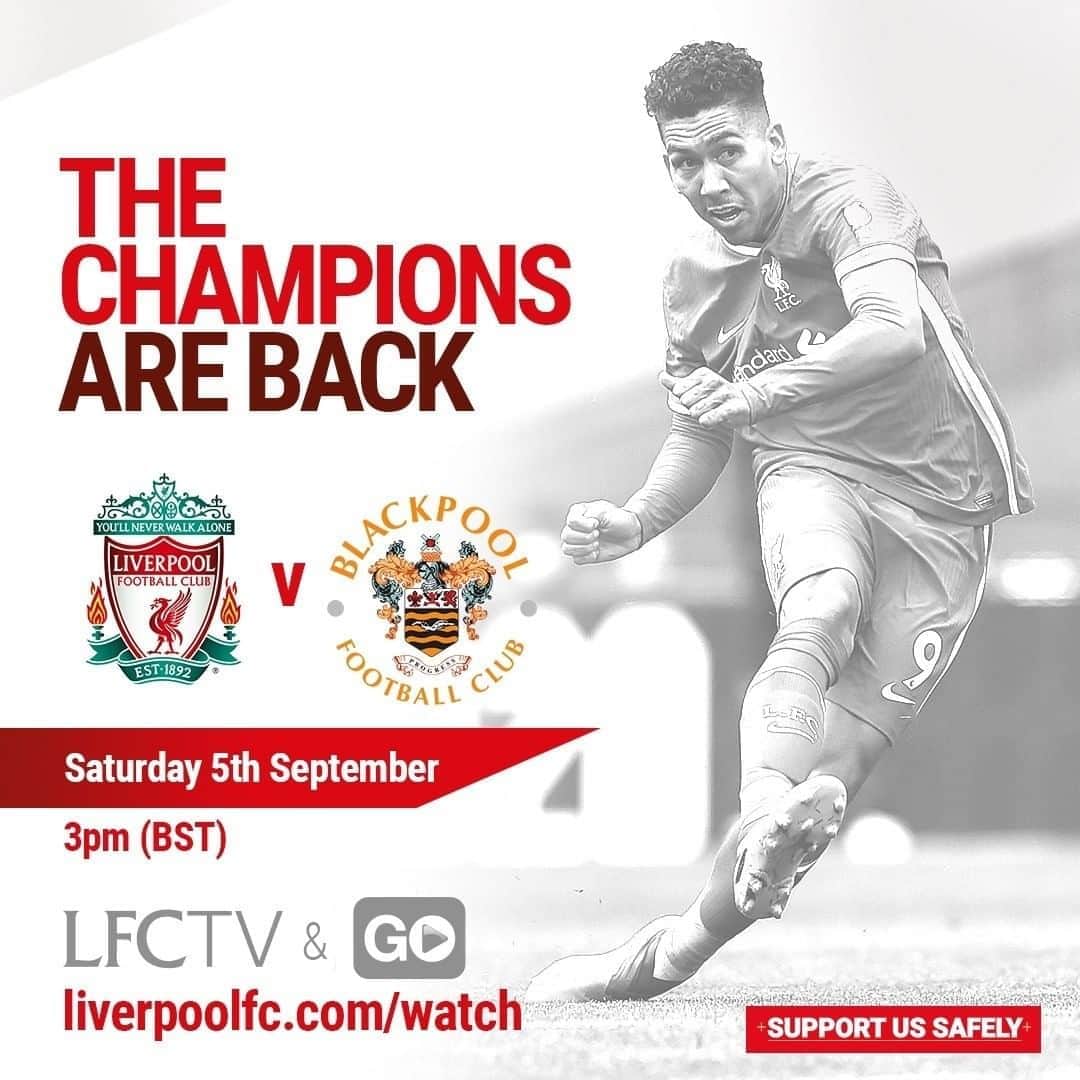 リヴァプールFCさんのインスタグラム写真 - (リヴァプールFCInstagram)「Back to it, Reds! 💪🔴 Our final pre-season game will be broadcast live on 𝗟𝗙𝗖𝗧𝗩 and 𝗟𝗙𝗖𝗧𝗩 𝗚𝗢 (🔗 in bio with full details) #LFCPreSeason #LFC #LiverpoolFC #Liverpool」9月5日 15時33分 - liverpoolfc