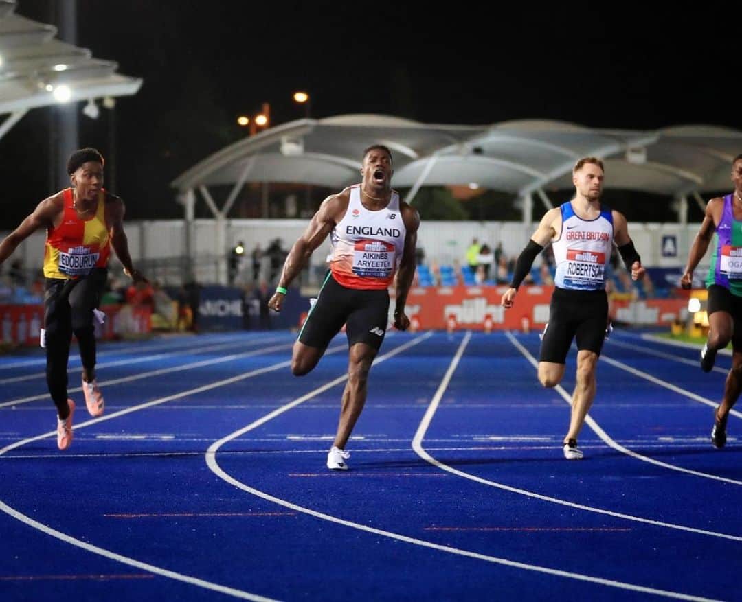 ハリー・アイキネス＝アリエティさんのインスタグラム写真 - (ハリー・アイキネス＝アリエティInstagram)「💫 2020 British 100m Champion!!! 🏃🏾‍♂️💨 - 📸 @mattlewispix」9月5日 19時48分 - aikines