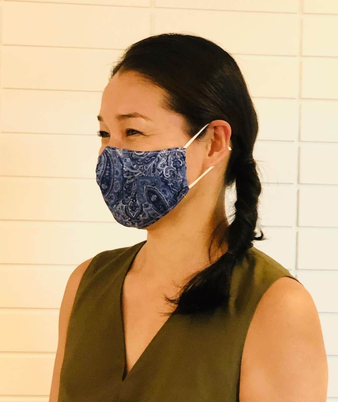 のインスタグラム：「今日のマスク #伊達公子 #kimikodate #テニス #テニスプレイヤー #テニスプレーヤー #tennis #tennisplayer #instatennis #マスク #mask #fasionablemask #stylishmask #stylistshopkurakuen」