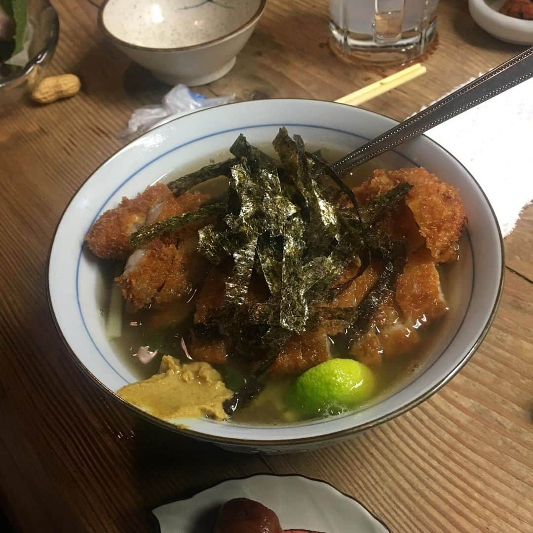 HALFBYのインスタグラム：「とんかつ茶漬け」