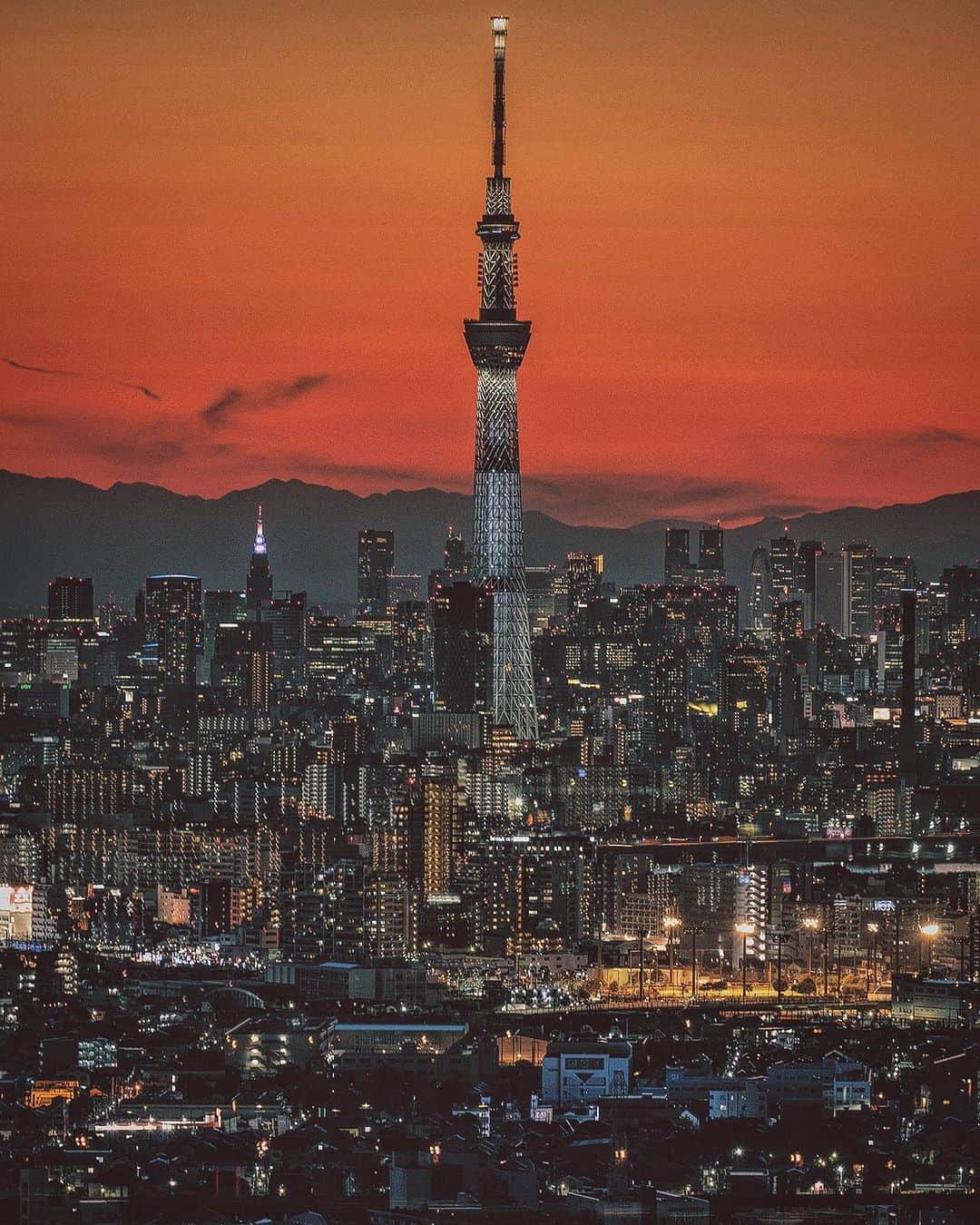 Berlin Tokyoさんのインスタグラム写真 - (Berlin TokyoInstagram)「Dusk gently defines the capital of the past and the capital of the present.  Which do you like better, the sunset or the sunrise? . . . #hellofrom #tokyo and #kyoto , #japan」9月5日 23時00分 - tokio_kid