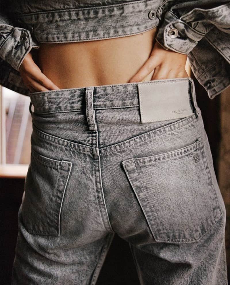 ラグ&ボーンのインスタグラム：「Introducing Acid, an innovative take on a metal-inspired aluminum hue. Inspired by the textures and rhythms of New York, we’ve created a wash with a unique summer-in-the-city feel. The result is denim with a distinct edge and quintessential rag & bone feel.」