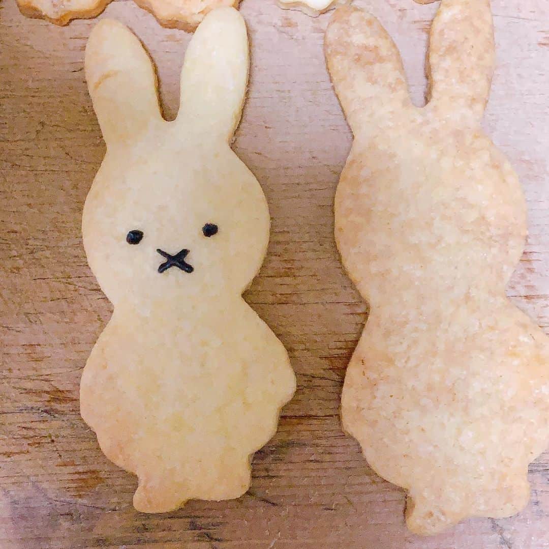 平佐知子さんのインスタグラム写真 - (平佐知子Instagram)「ミッフィーのクッキー型を手に入れたので早速作った！！(・✕・)  リクエストがあったので、顔も頑張ったよ…！！✨  アイシング苦手だからもっと練習しよー😭  #アイシングクッキー  #手作りお菓子  #クッキー  #ミッフィー  #お菓子作り   #クッキングラム」9月5日 23時48分 - kandai20miss_5