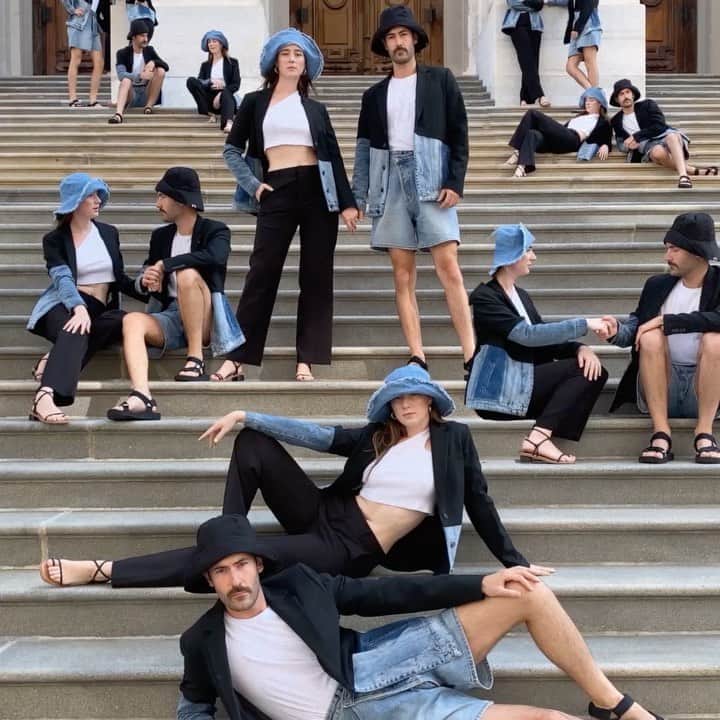 デシグアルのインスタグラム：「Tailoring meets casual, he meets she, work meets evening out. The Hybrid Jacket meets @young_emperors」