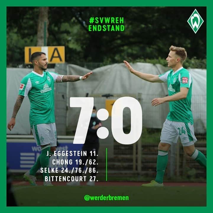 ヴェルダー・ブレーメンさんのインスタグラム写真 - (ヴェルダー・ブレーメンInstagram)「Letzter Test der Vorbereitung ✅ _______ #Werder #Bremen #svw #svwreh」9月6日 0時34分 - werderbremen
