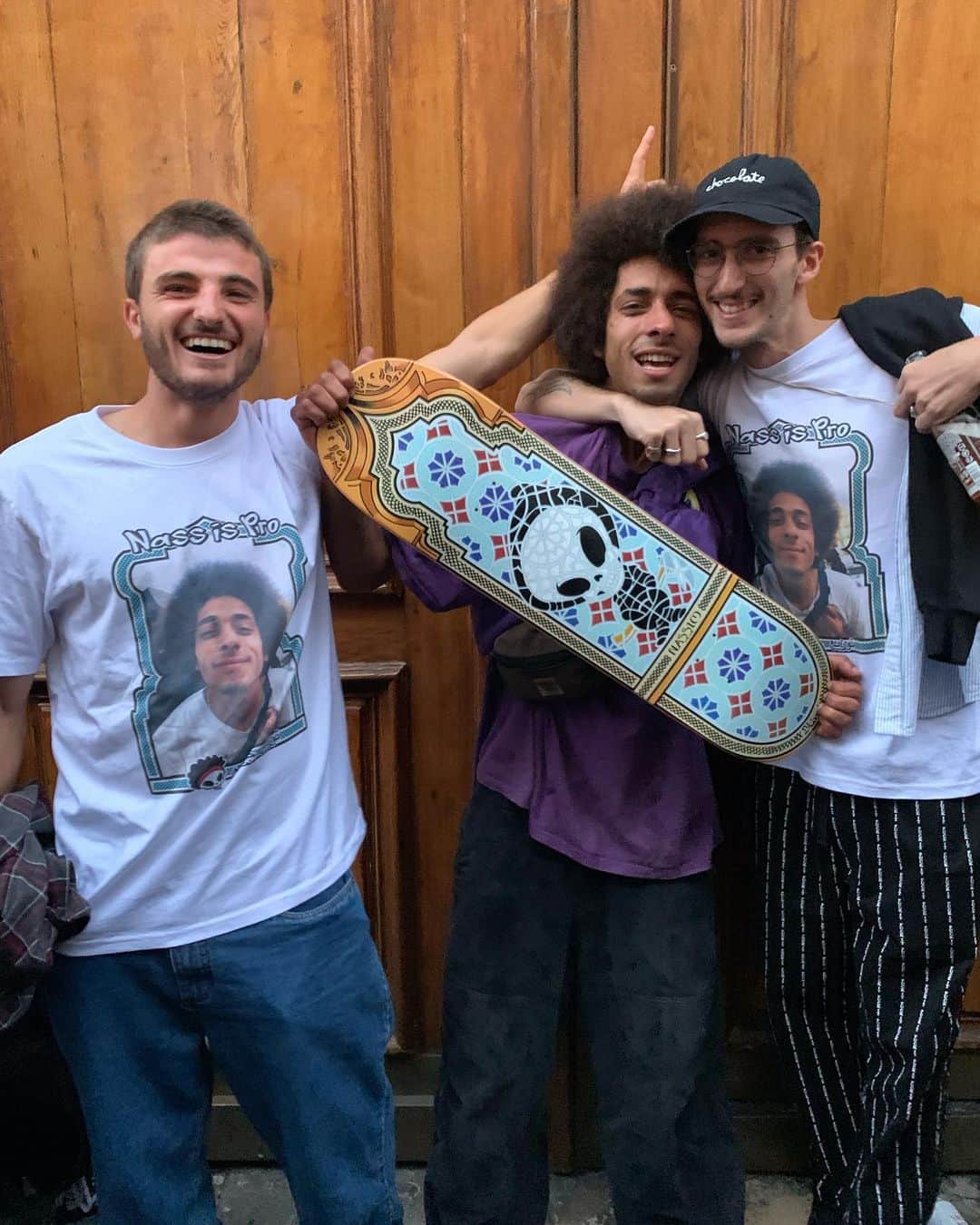 ヴィンセント・ミルウ のインスタグラム：「@nassimlachhab IS PRO !!!  LONG TIME COMING MY HERO ❤️  @blindskate @independenttrucks #IndyParis2020 @v7distribution」