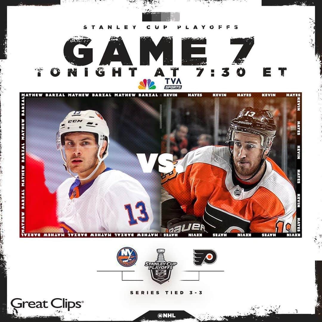 NHLさんのインスタグラム写真 - (NHLInstagram)「#Game7.  One of the @ny_islanders or @philadelphiaflyers will move on to the Eastern Conference Final — who will it be? #StanleyCup  📺: 7:30 ET on @nhlonnbcsports and @tvasports」9月6日 6時31分 - nhl