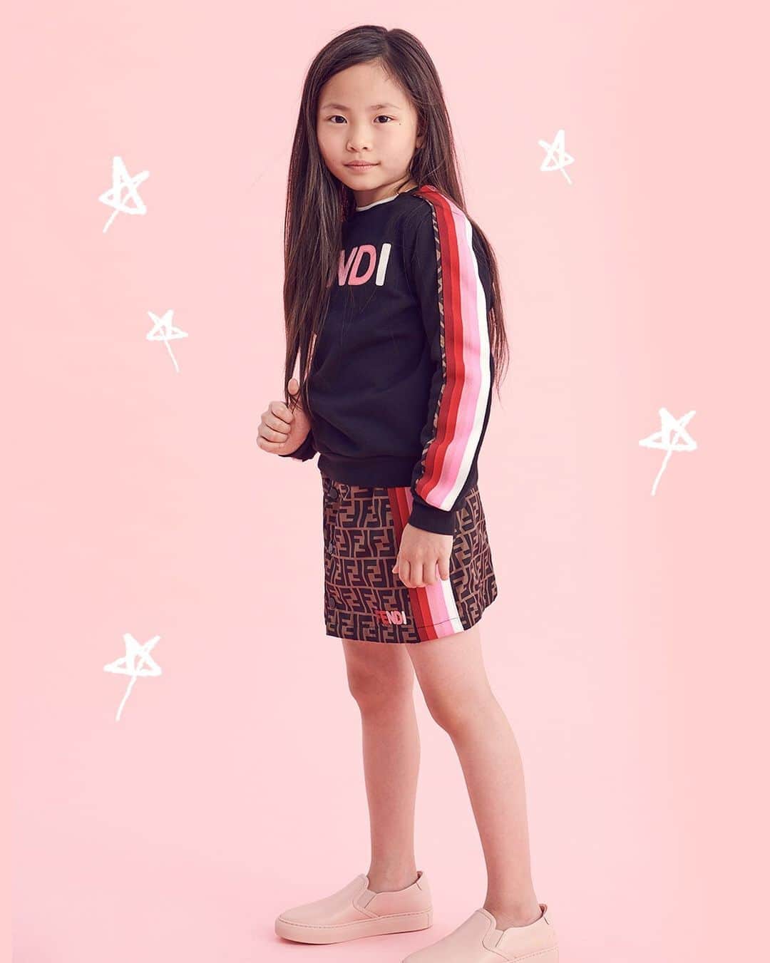 Saks Fifth Avenueのインスタグラム：「The stars have aligned on this head-to-toe @fendi ensemble for your mini-me. #SaksStyle」