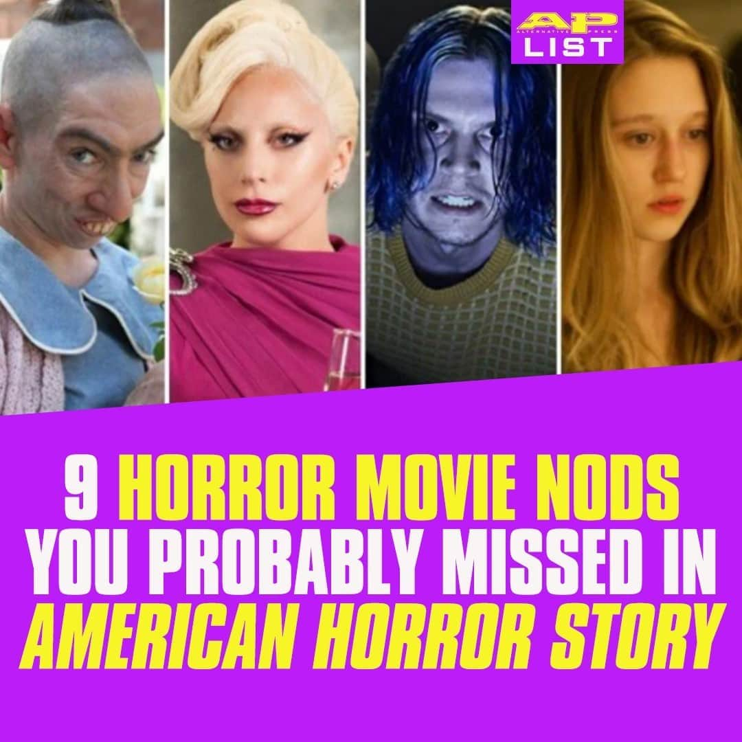 Alternative Pressさんのインスタグラム写真 - (Alternative PressInstagram)「'@ahsfx' has filled nine seasons with nods to horror classics but not even the most dedicated horror buff could spot some of these ⁠ LINK IN BIO⁠ .⁠ .⁠ .⁠ #americanhorrorstory #ahs #ahsfx #horrorshows #horrormovies #horrorclassics #horrorbuffs #horrornods #clasichorrornods #horror #alternativepress #altpress」9月6日 9時01分 - altpress