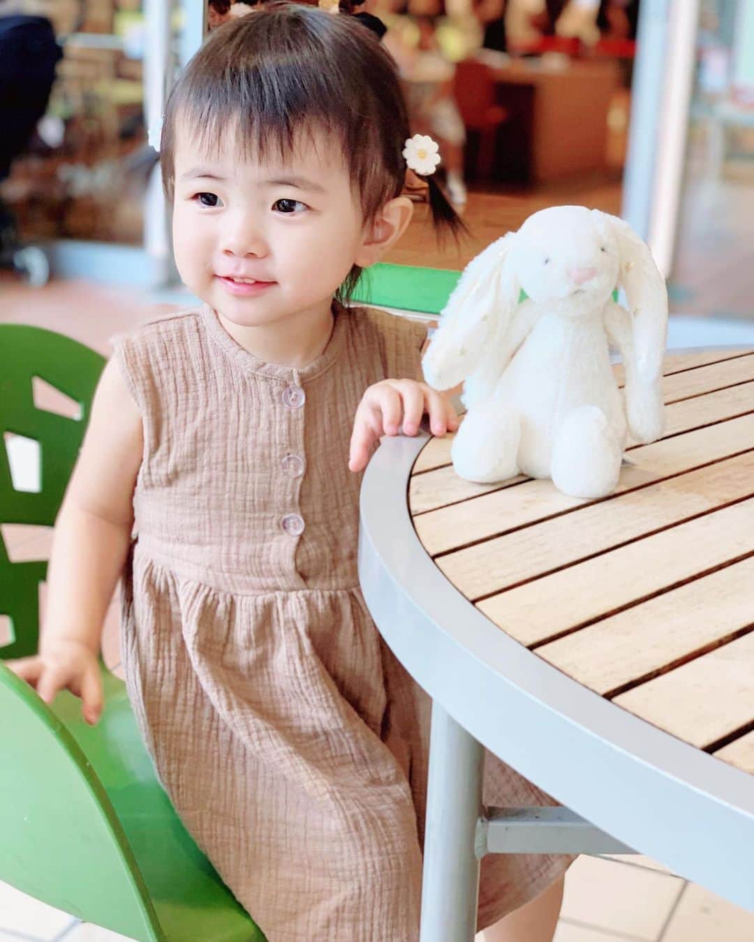 Mariomi324さんのインスタグラム写真 Mariomi324instagram 菅田将暉 と デート気分 めずらしくアンパンマンじゃなくて可愛いウサギさんをお供に 母は嬉しいゾ 2歳10ヶ月 女の子ママ キッズコーデ Kidsfashion キッズフォト