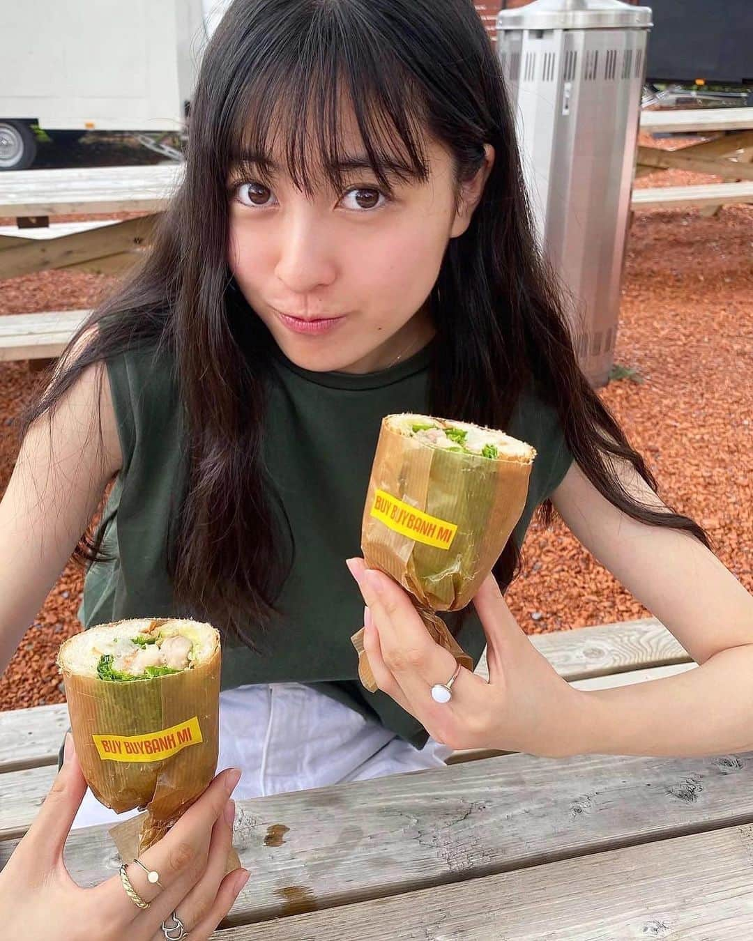 平塚麗奈さんのインスタグラム写真 - (平塚麗奈Instagram)「・ no.1~~~sandwich #buybuybanhmi 🥪🥪🥪」9月6日 21時46分 - hiratsuka_reina