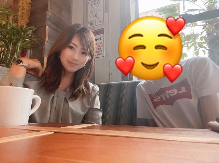 青木茉里奈のインスタグラム：「🏝🌺 親友と地元のcafeにて..☕️🍃 一緒にいると落ち着く..✨ ・ ・ ・ #地元 #群馬県 #親友 #たまにしか会えないけど #本当に #いつもありがとう #大好き」