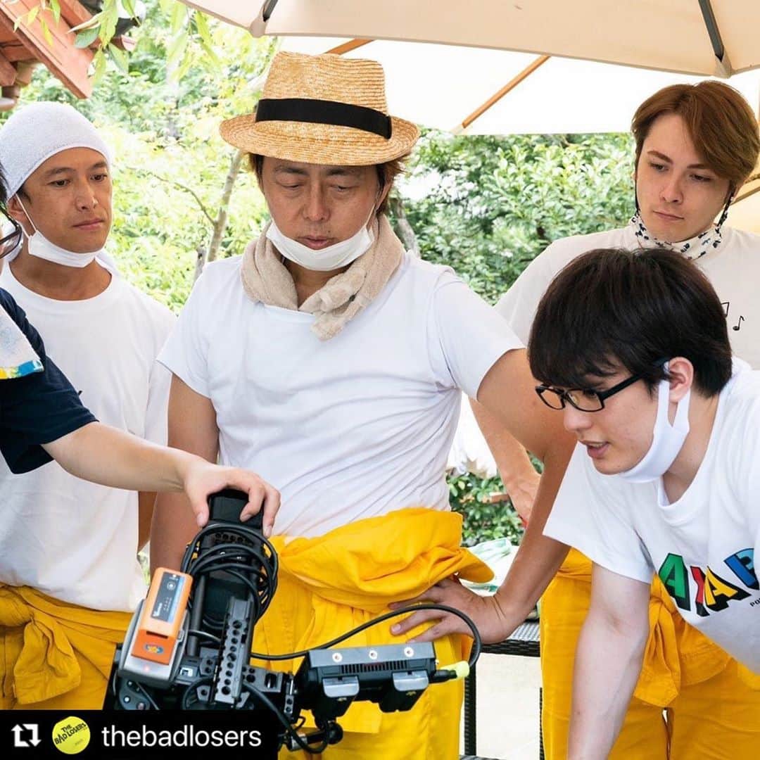 柳沢ななさんのインスタグラム写真 - (柳沢ななInstagram)「#Repost @thebadlosers with @make_repost ・・・ メインキャスト4人撮影中#オフショット  #阿部力 #冨森ジャスティン #大薮丘 #宅間孝行   #監督やりながら出演 #かなりたいへん  #thebadlosers」9月6日 17時40分 - nana_yanagisawa