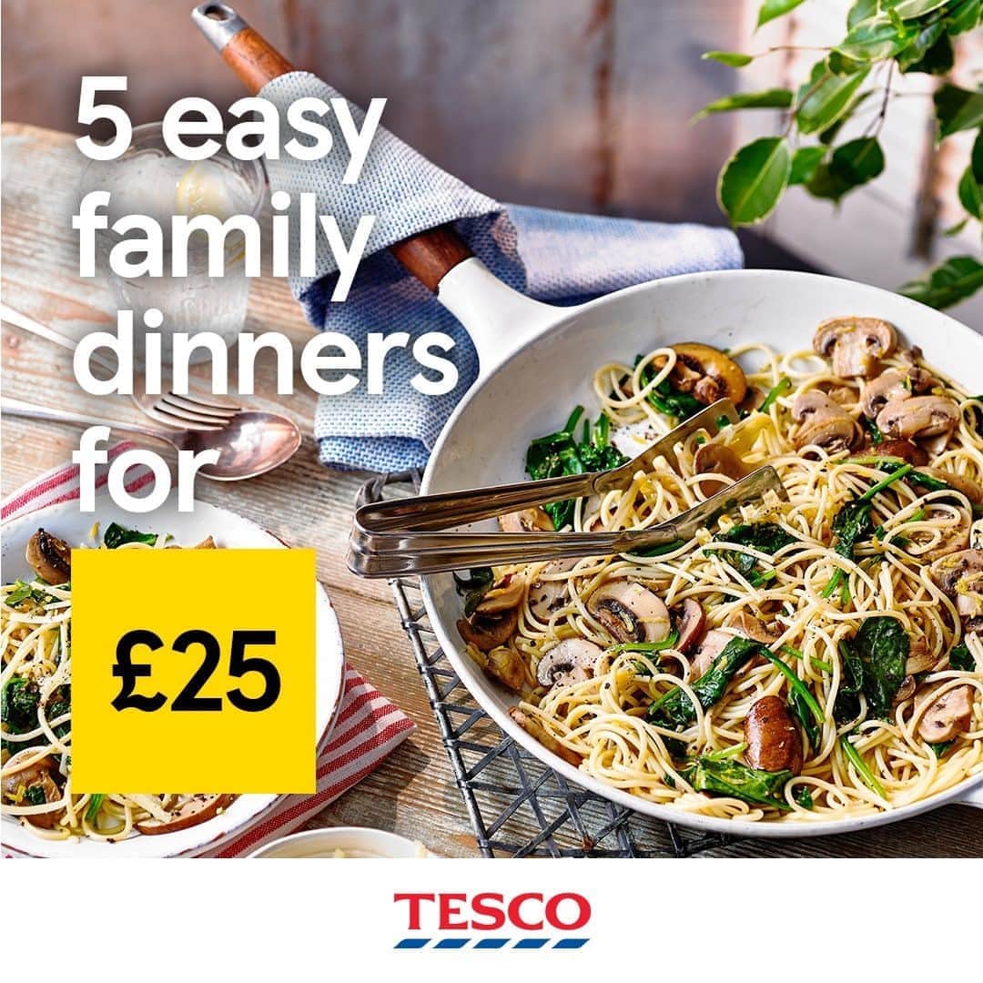 Tesco Food Officialさんのインスタグラム写真 - (Tesco Food OfficialInstagram)「5, 4, 3, 2, 1… 📸 ! Head to our story for 5 wholesome family dinners for £25, guaranteed to leave clean plates all round. Simply screenshot the ingredients list and voila, your shopping list is ready to take in-store.」9月6日 19時00分 - tescofood