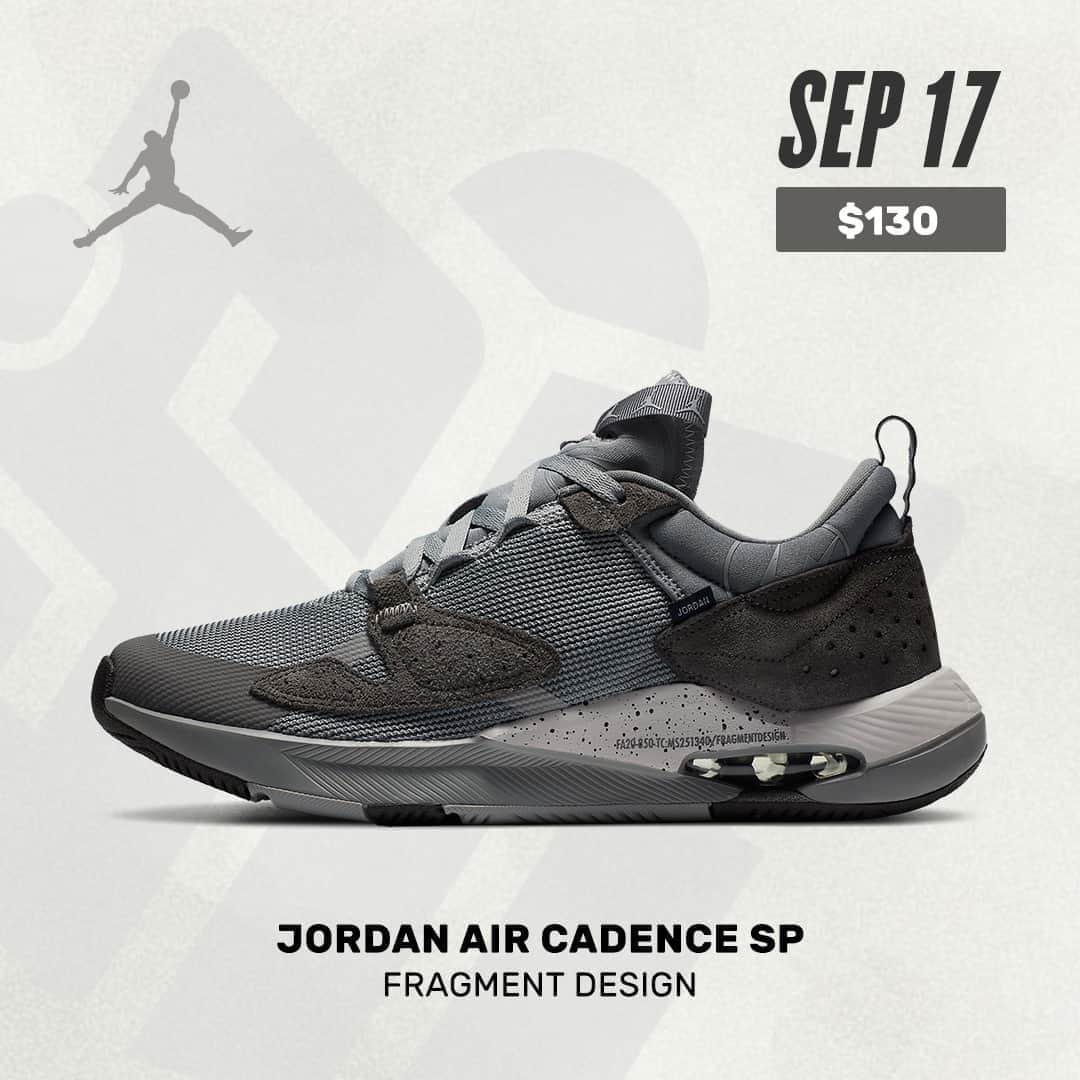 Sneaker Newsさんのインスタグラム写真 - (Sneaker NewsInstagram)「#SNReleaseAlert : The fragment design x Jordan Air Cadence SP is officially releasing on September 17th for $130. Link in bio for the full details.」9月6日 23時01分 - sneakernews