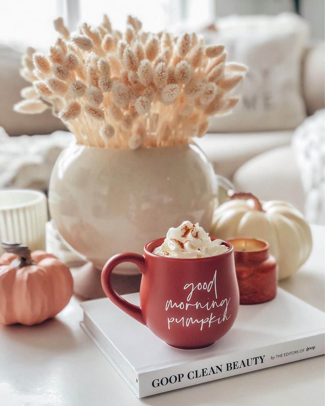 Stephanie Sterjovskiさんのインスタグラム写真 - (Stephanie SterjovskiInstagram)「Ready to get my fall decor out of storage (this is my coffee table from last year)... 🤗🍂 The mornings are cooling down here and I’m in a cozy mood! See the next slide for some decor finds for the season I rounded up on the blog yesterday. All the links can be found on stephjolly.com and/or the @liketoknow.it app: http://liketk.it/2VZht @liketoknow.it #liketkit #StayHomeWithLTK #LTKhome #falldecorations #pumpkinspicelatte」9月6日 23時57分 - stephsjolly