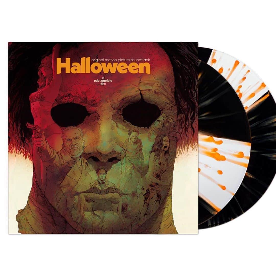 ロブ・ゾンビのインスタグラム：「Check out the awesome gatefold artwork from these fine killer soundtracks from @waxworkrecords ! You can pre-order now ! #robzombie #halloween #halloween2 #soundtracks #gatefold」