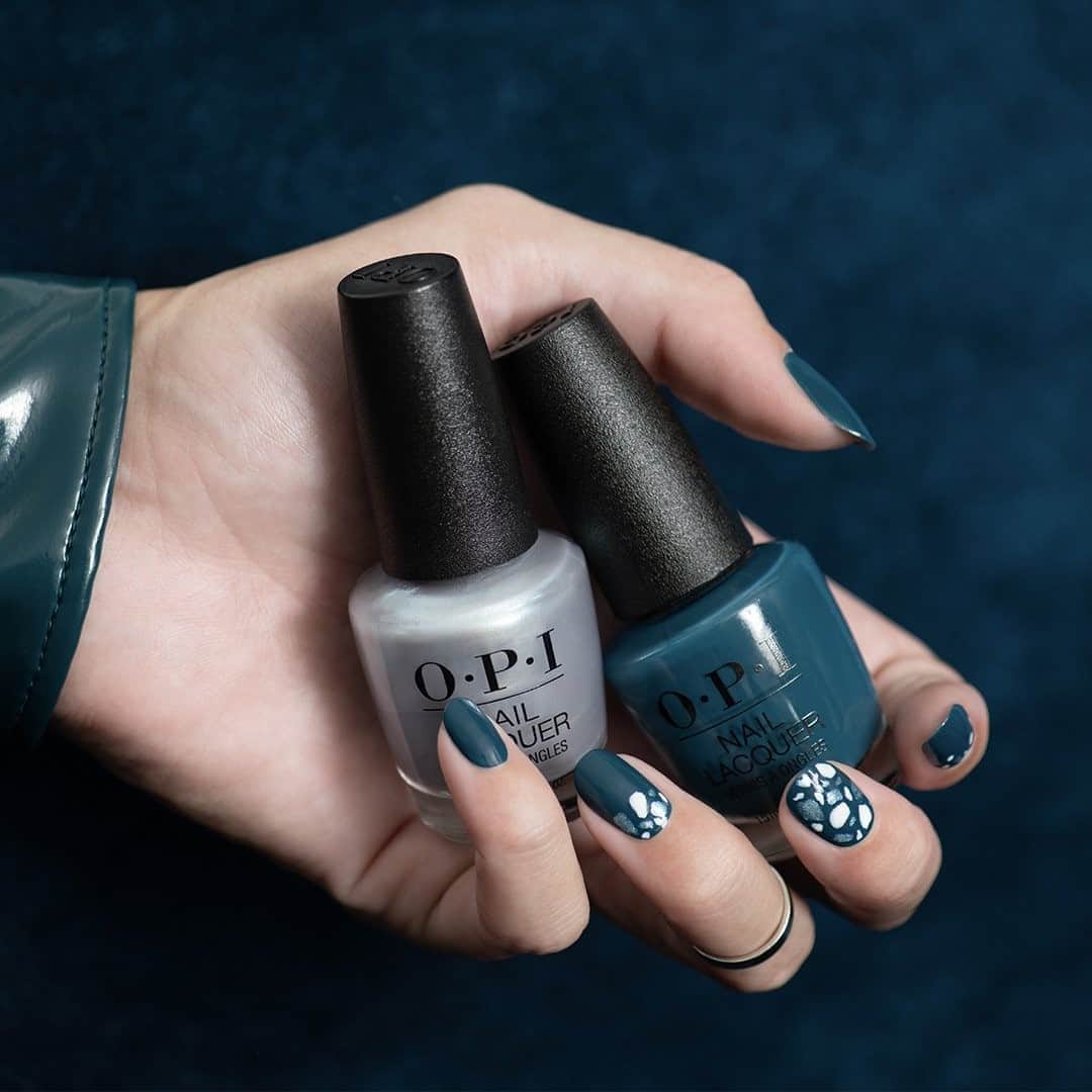 OPIさんのインスタグラム写真 - (OPIInstagram)「In #BravoTerrazzo, shimmery specks add the perfect pop of color to #TealNails for a #FashionForward #FallMani. #linkinbio for the tutorial.   #ColorIsTheAnswer #OPIMuseOfMilan #TealNails #TealMani #BlueNails #BlueMani #Fall2020Fashion #NailTrends #BoldNails #OPIObsessed #DarkNails #DarkMani #NailsOfInstagram #DIYNails #DIYNailInspo #DIYNailArt #NailInspo」9月7日 1時45分 - opi