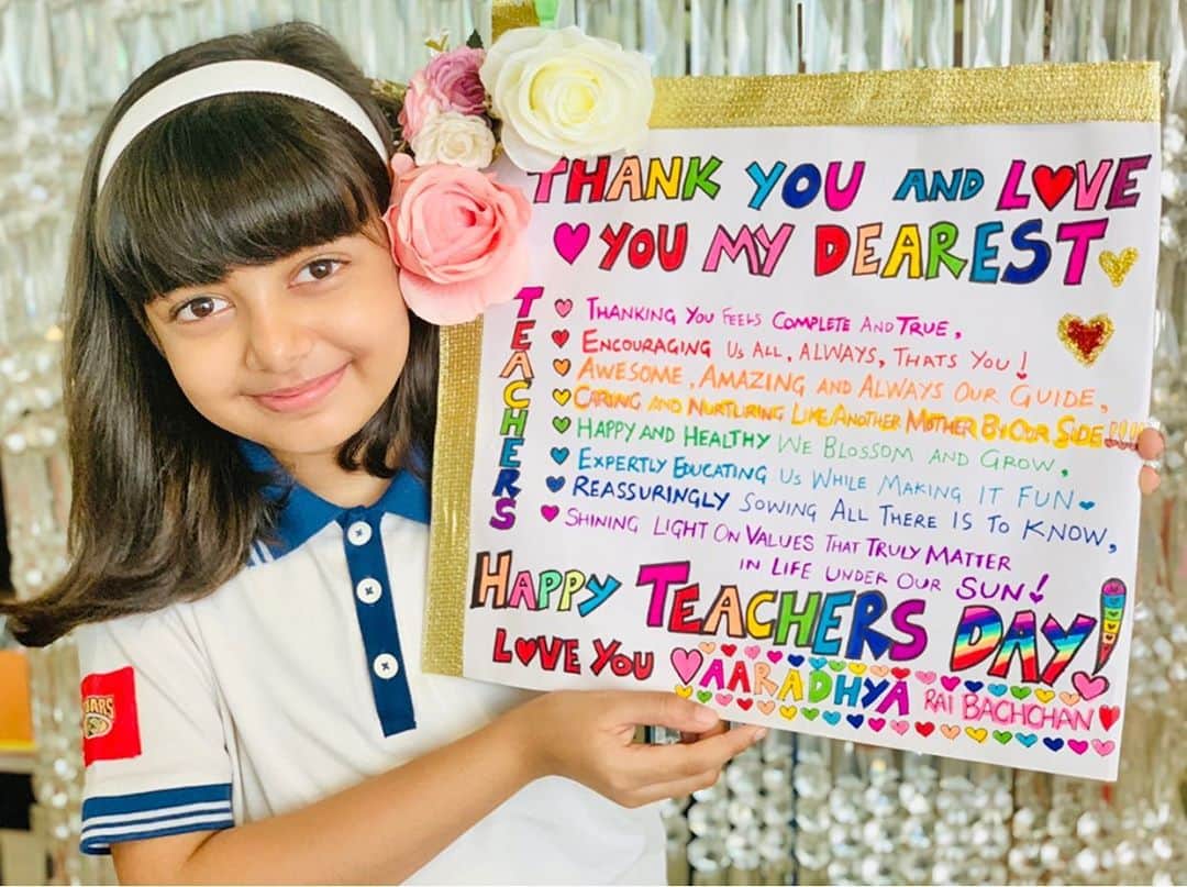 アイシュワリヤー・ラーイのインスタグラム：「✨🥰😘❤️🌹💝🌈✨」