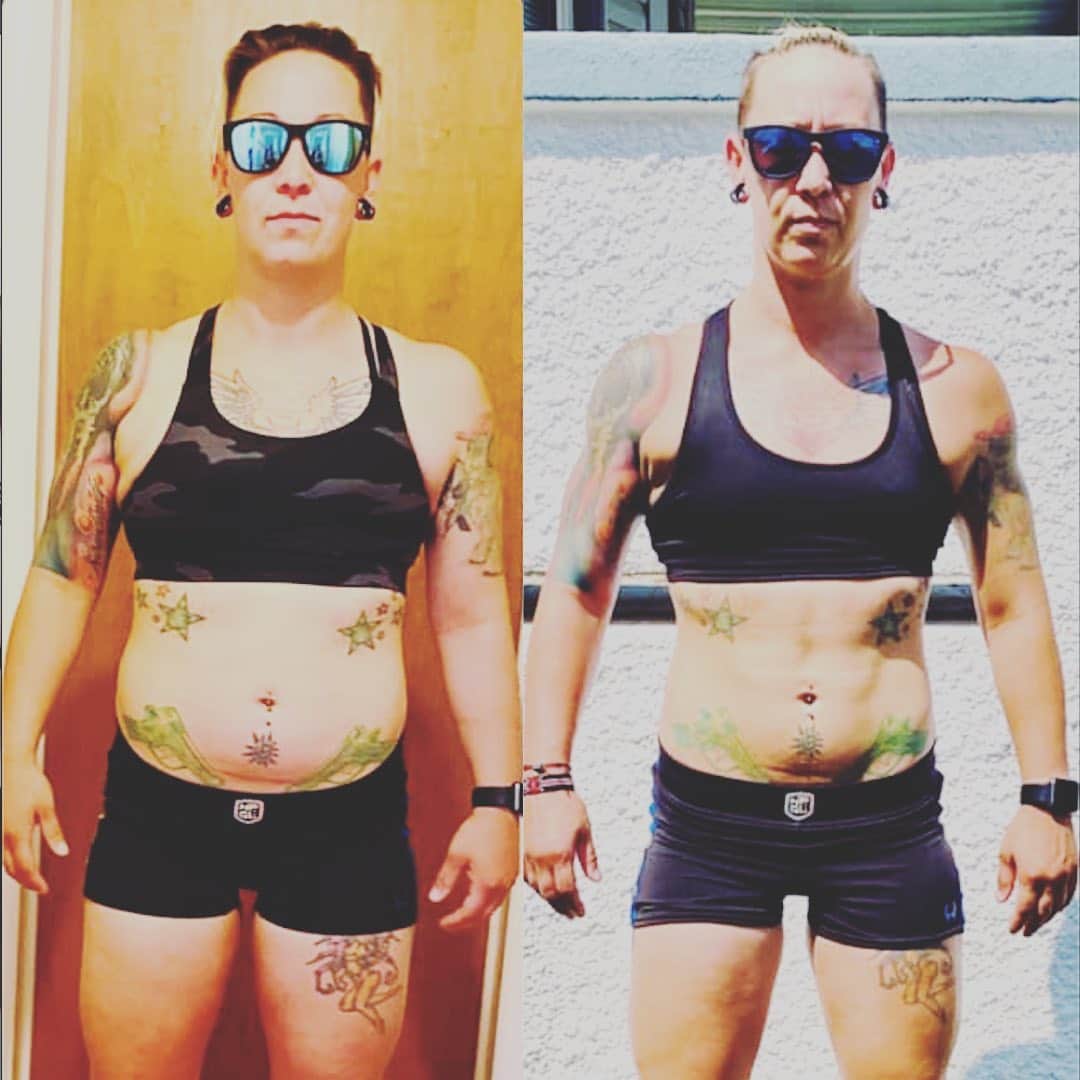 Camille Leblanc-Bazinetさんのインスタグラム写真 - (Camille Leblanc-BazinetInstagram)「🌟 Féroce transformation 🌟  They gave us 30 days We gave them the program 🙌🏽  What I am the most amazed with our client/athletes is not only their physical transformation but their mindset transformation. So many of our clients come to us filling stuck in a rut or that they don’t know where to go or are frustrated to keep jumping from one program to an other without  long lasting results.  My whole philosophy is to pair training,nutrition,mindset and education so you truly understand what you are doing and can finally build habits that will last!  Join us link in bio 🌟 @feroce_fitness_」9月7日 3時14分 - camillelbaz