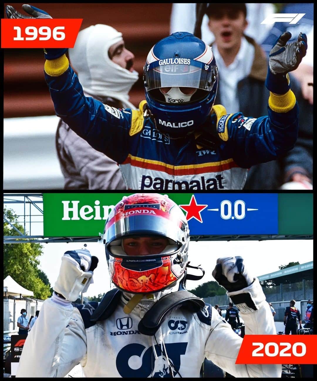 F1さんのインスタグラム写真 - (F1Instagram)「Pierre Gasly is the first French race winner in 24 years! 🇫🇷 . He was just three months old when Olivier Panis won the 1996 Monaco Grand Prix . #F1 #Formula1 #Motorsports @pierregasly @alphataurif1 #MonacoGP #ItalianGP」9月7日 3時15分 - f1