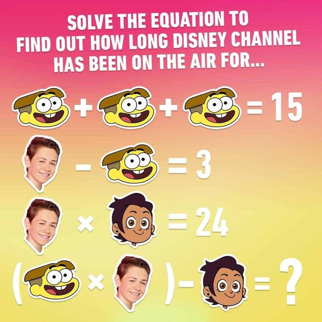 Disney Channelさんのインスタグラム写真 - (Disney ChannelInstagram)「Can you solve this equation featuring some of your fave characters from #BigCityGreens, #CoopAndCami and #TheOwlHouse? Let us know your answer in the comments!」9月7日 4時00分 - disneychannel