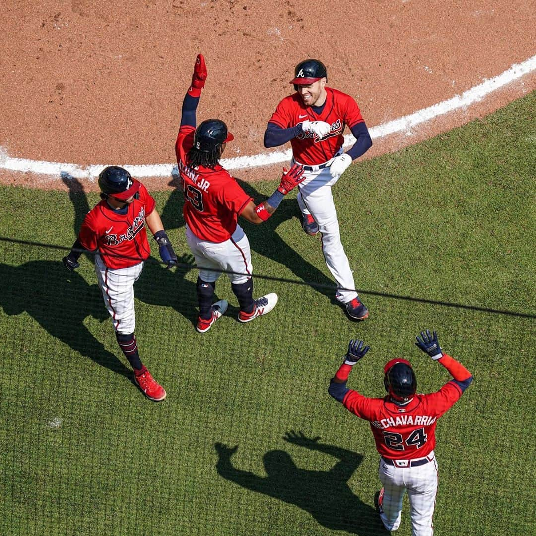 アトランタ・ブレーブスさんのインスタグラム写真 - (アトランタ・ブレーブスInstagram)「ALL FREDDIE FREEMAN DOES IS HIT GRAND SLAMS ‼️」9月7日 4時28分 - braves