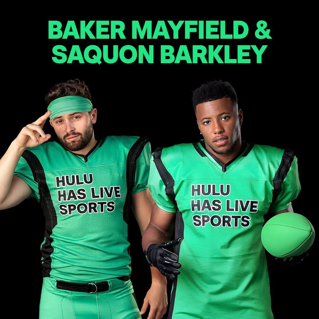 Hulu Home of Emmy-winningさんのインスタグラム写真 - (Hulu Home of Emmy-winningInstagram)「Swipe to deep-fake Baker and Saquon ➡️ #HuluHasLiveSports」10月6日 10時23分 - hulu