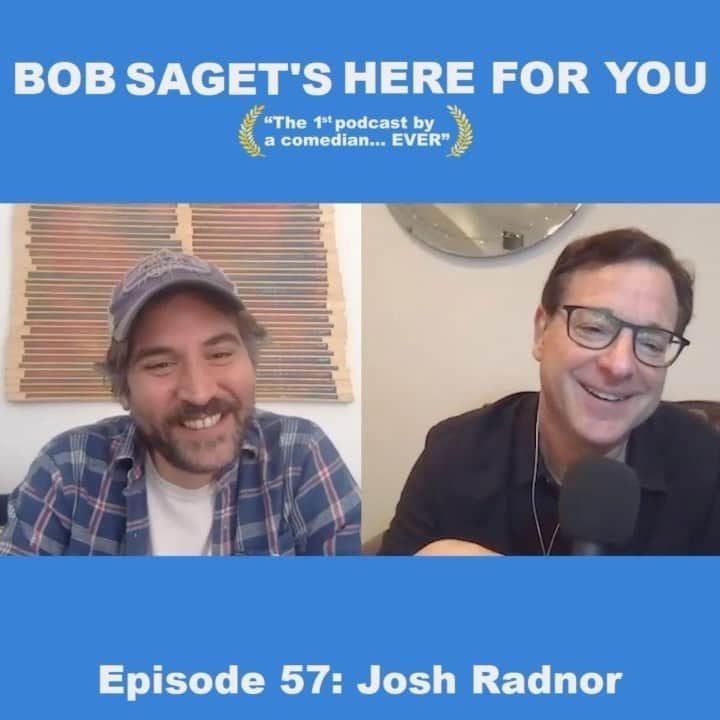 ボブ・サゲットのインスタグラム：「LOVE LOVE LOVE my NEW PODCAST OUT TODAY with my friend @joshradnor -in an episode titled: “How Josh Radnor and Bob Met Your Mother —And Each Other.” Subscribe & Listen at:  Apple.co/bobsaget  @ApplePodcasts @iTunes @apple @AppleMusic @studio71us  @studio71uk @studio71it @studio71fr #comedypodcast #podcast」