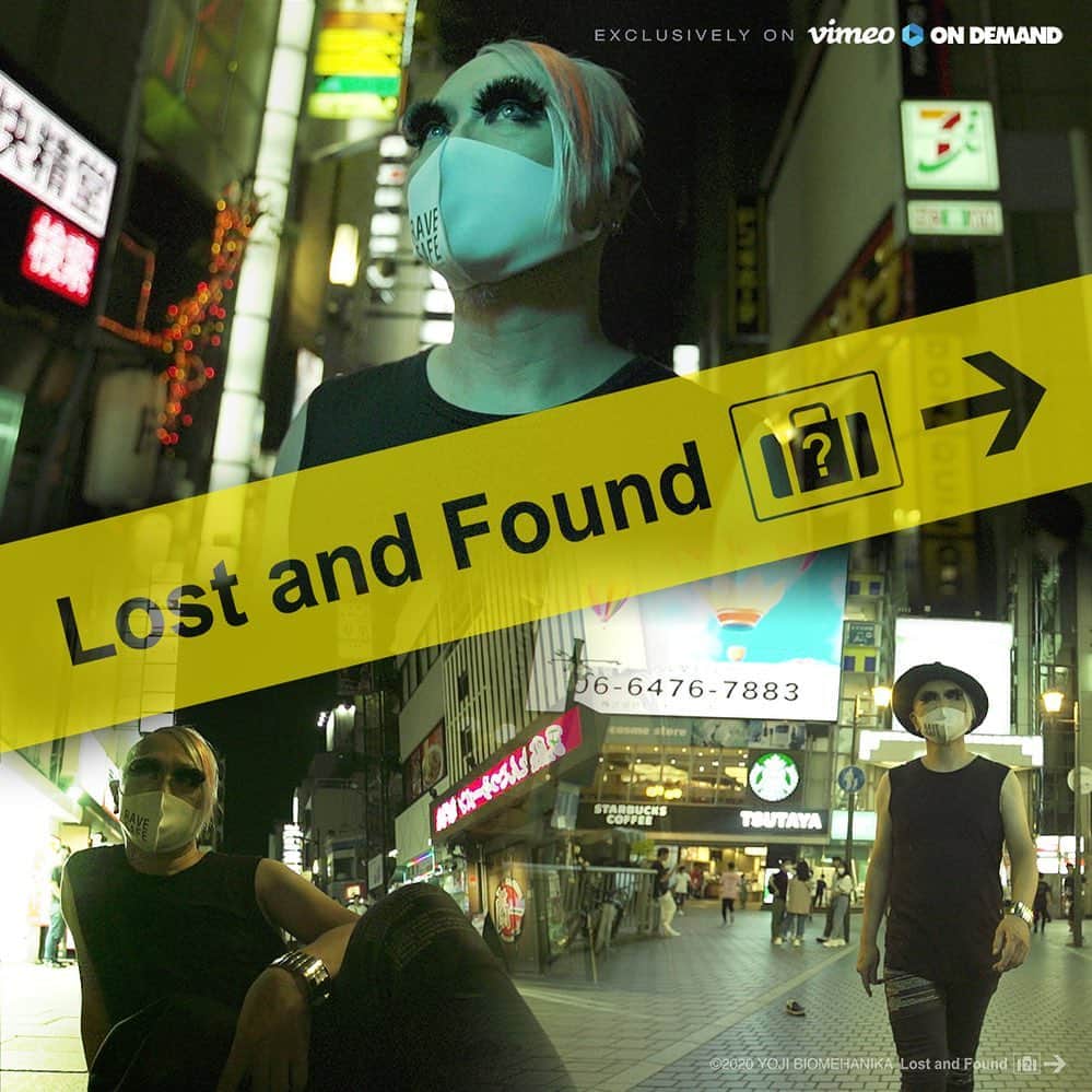 YOJI BIOMEHANIKAのインスタグラム：「YOJI BIOMEHANIKA  Lost and Found  ‘Loss’ and ‘discovery’ (lost and found) are keywords that indicate lost property at airports and hotels. In addition to typically unseen production scenery and interviews, private footage is included—filming the ‘on’ and ‘off’, impulsivity and intellect. This is a short film montage of footage of my exploration of the ‘core’, as filmed by RGBeat Studio. It is also the landscape of a journey in which everyone rediscovers their ‘core’.  It will be coming to vimeo on demand in the end of October 2020.」