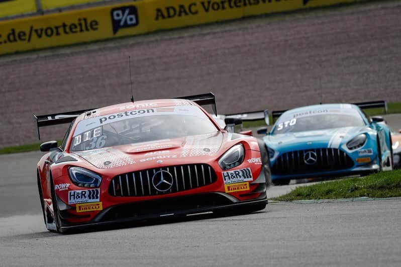 Mercedes AMGさんのインスタグラム写真 - (Mercedes AMGInstagram)「An overall win, one podium finish and two top five results – our Mercedes-AMG Customer Racing Teams have been performing successfully in the fourth round of the ADAC GT Masters at the @sachsenring_official. @marvindienst and @philipp.frommenwiler from @schuetzmotorsport (#36) claimed victory in the first race on Saturday. @maroengel and @lucastolz from @toksportwrt completed the double podium result by finishing third with the #22 Mercedes-AMG GT3 whereas @zakspeed (#20) clinched P5. On Sunday, the #48 by @HTPmotorsport / @WinwardRacing ended up as the best-placed Mercedes-AMG GT3 in fifth position after a strong race to catch up.   #MercedesAMG #MercedesAMGMotorsport #AMGGT3 #10YearsAMGCustomerRacing #GTMasters」10月6日 2時05分 - mercedesamg