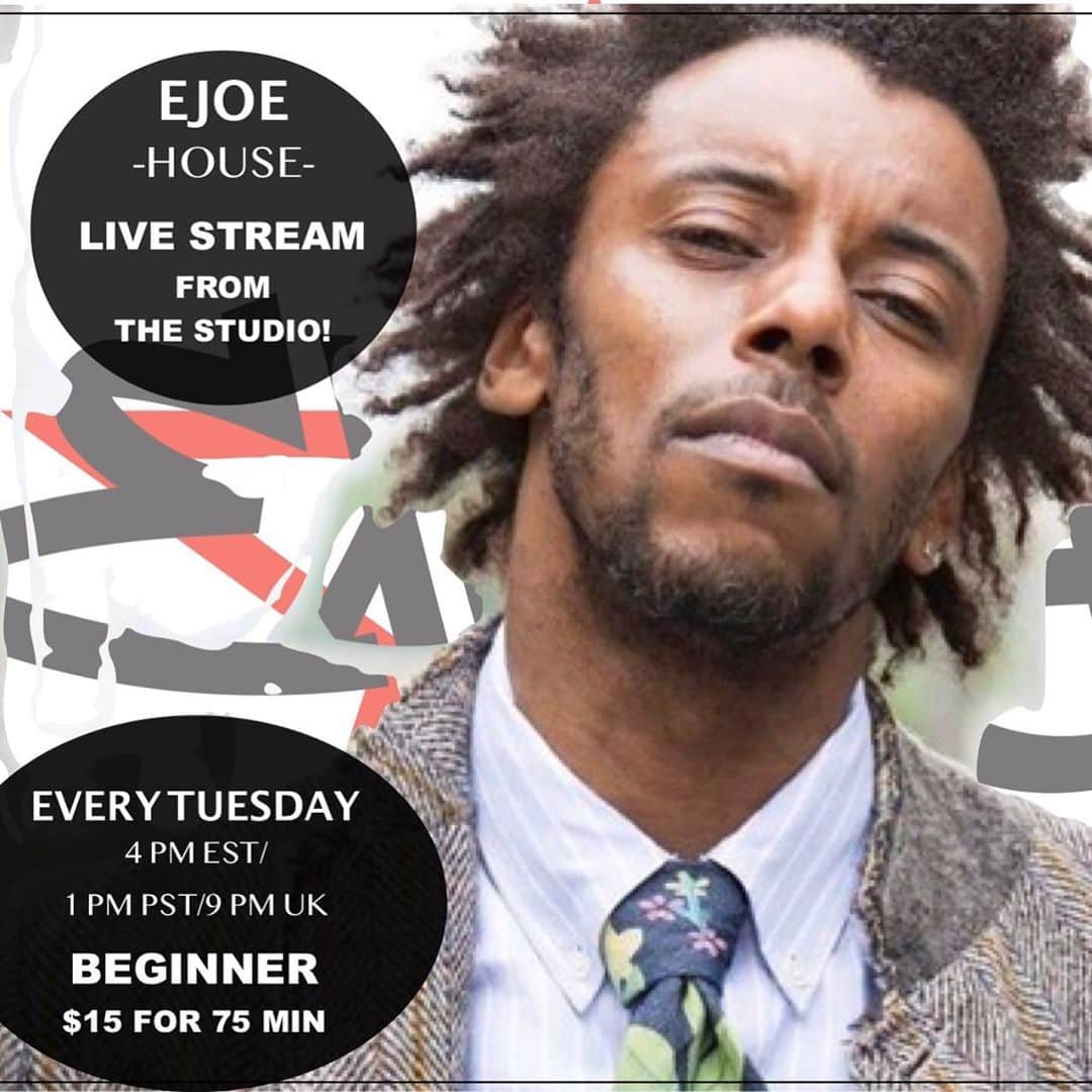 EXILE PROFESSIONAL GYMさんのインスタグラム写真 - (EXILE PROFESSIONAL GYMInstagram)「House w/ @ejoewilson TUESDAY 10.6 starting at 4pm (EST)🔥 Register NOW for class 🔗 in BIO 🙌   4-5:15pm - EJoe  Click ‘Book’ and create an account OR login in to your Mind Body account to reserve ✔️ $15 online class ✔️ Private login link will be sent via email 15 minutes prior to class start 👀  ZOOM TIPS 👀 If using 📱 Zoom app best way to go 👍 Please use ‘mute’ button when not speaking. We encourage displaying your video for teacher feedback! See you on the dance floor!」10月6日 3時52分 - expg_studio_nyc