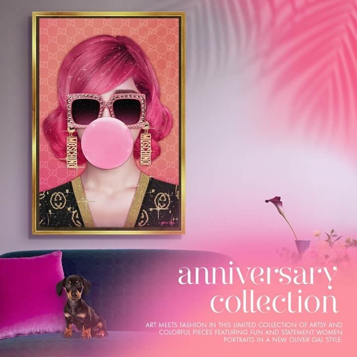 The Oliver Gal Artist Co.さんのインスタグラム写真 - (The Oliver Gal Artist Co.Instagram)「New Anniversary Collection! 😍 Art meets fashion in this limited collection of artsy and colorful pieces featuring fun and statement women portraits in a new Oliver Gal Style #olivergal」10月6日 4時02分 - olivergalart