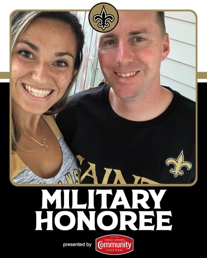 ニューオーリンズ・セインツさんのインスタグラム写真 - (ニューオーリンズ・セインツInstagram)「The Saints and @communitycoffee are proud to honor MA1 Chris Nobles as military honoree of the week! 🇺🇸  MA1 Nobles is a native of San Diego, CA and enlisted in the United States Navy in May 2008.  Following completion of basic training at Recruit Training Command, Great Lakes, Illinois he reported to Naval Technical Training Center, San Antonio, Texas where he completed Master-at-Arms “A” School.   Upon graduation, he reported for duty at Naval Support Facility Diego Garcia in October of 2008 and performed Security and Force Protection duties. After a successful tour in Diego, Garcia was sent to the Department of Defense’s Military Working Dog Handlers Course. Other duty stations include Commander Navy Region South West in San Diego, CA from February 2010 to April 2014 as a Military Working Dog Handler.   While Stationed at CNRSW he completed a deployment to Joint Task Force Bravo Honduras as a Military Working Dog Handler and was promoted the rank of Third Class Petty Officer.  Shortly after returning from deployment he was promoted to Second Class Petty Officer. In April 2014, he transferred to Strategic Weapons Facility Atlantic Kings Bay, GA as a Military Working Dog Handler, Kennel Supervisor, and was promoted to First Class Petty Officer in December 2015.  En route to his next duty station, MA1 was assigned to Naval Technical Training Center for the Department of Defense’s Military Working Dog Kennel Masters Course.  Upon graduation, he was assigned to the Naval Air Station Joint Reserve Base in New Orleans as the Kennel Master, Training LPO, Armory and Range LPO and 2019 Sailor of the Year. In October 2019 he was deployed to Area Support Group, Qatar as the Kennel Master and Plans NCO, where he led eight Military Working Dog teams from initial combat training and through a nine month deployment during a global pandemic.   His decorations include the Army Commendation Medal, Joint Service Achievement Medal, Navy and Marine Corps Achievement Medal (6 awards), Military Outstanding Voluntary Service Medals (3 awards) and various unit and campaign awards.  Thank you for your service!」10月6日 5時30分 - saints