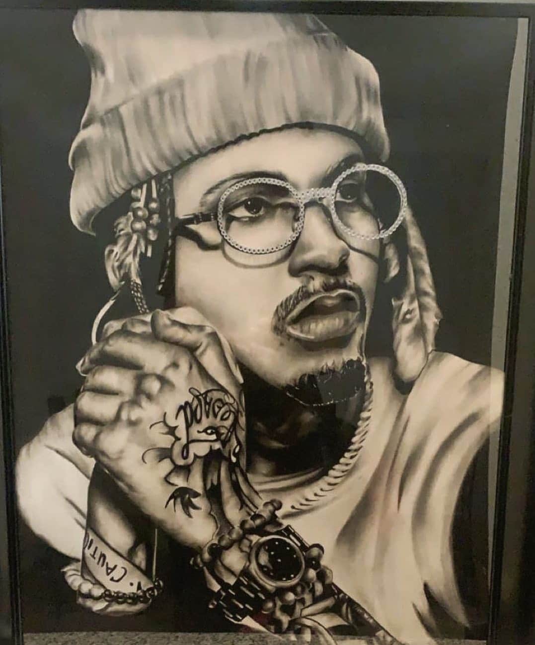 August Alsinaのインスタグラム：「🖼 ✏️: @nandosart_ 🎨 way too fye 🔥 wit it」