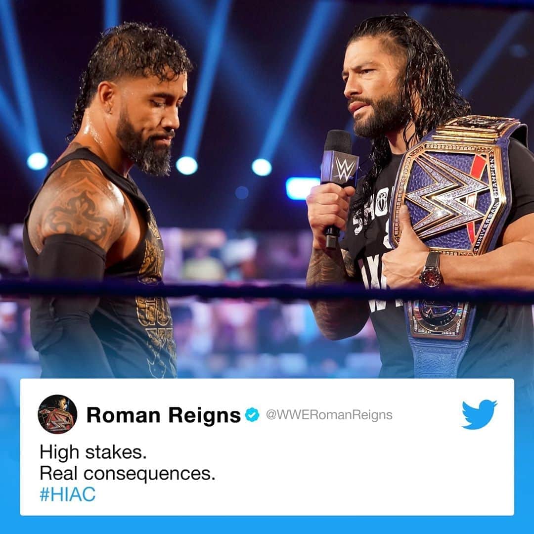 WWEさんのインスタグラム写真 - (WWEInstagram)「@romanreigns has issued a warning to @uceyjucey before their rematch at #HIAC」10月6日 7時00分 - wwe