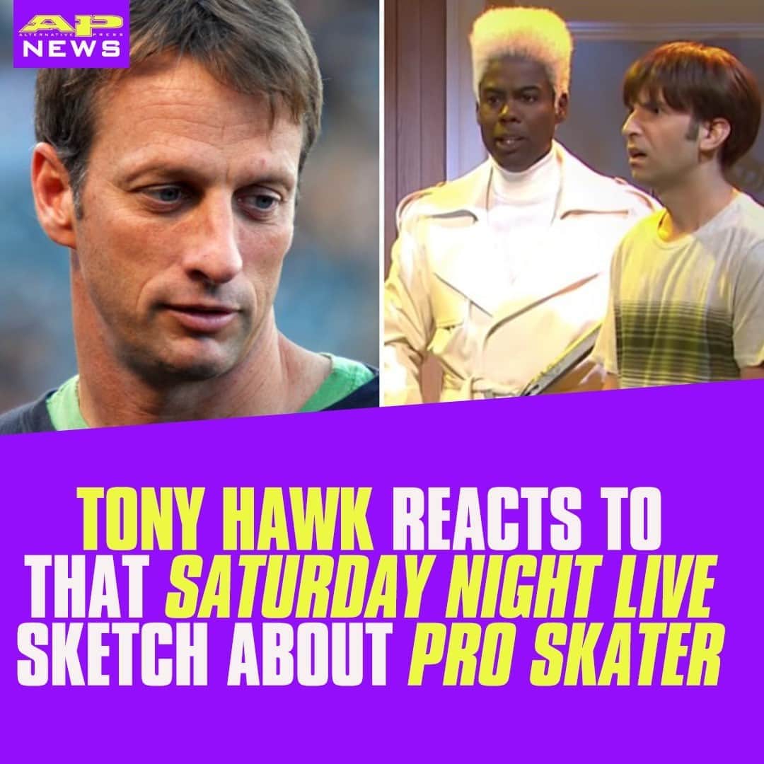 Alternative Pressさんのインスタグラム写真 - (Alternative PressInstagram)「‘Tony Hawk’s Pro Skater’ (@TonyHawkTheGame) got an unexpected shout out during a ‘Saturday Night Live’ (@nbcsnl) sketch and @tonyhawk has a lot to say about it ⁠ LINK IN BIO⁠ .⁠ .⁠ .⁠ #tonyhawk #tonyhawkproskater #tonyhawkthegame #saturdaynightlive #snl #nbc #nbcsnl #altpress #alternativepress」10月6日 7時01分 - altpress