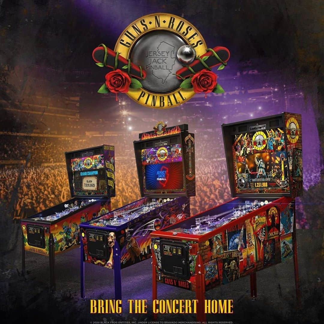 ダフ・マッケイガンさんのインスタグラム写真 - (ダフ・マッケイガンInstagram)「Guns N' Fn pinball! Get ready to play. The Guns N’ Roses x Jersey Jack Pinball 'Not In This Lifetime' machine is out now.」10月6日 7時14分 - duffmckagan