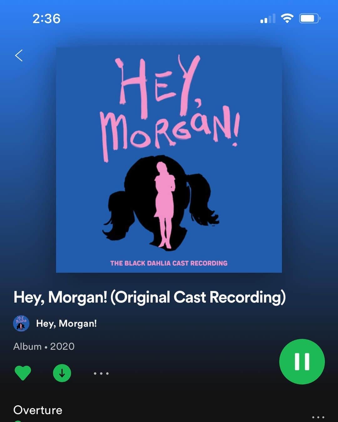 アダム・シャピロのインスタグラム：「HEY MORGAN IS ON SPOTIFY. I REPEAT. HEY MORGAN IS ON SPOTIFY. Never have I ever had more fun on stage than I did doing a Morgan twice a night at the Black Dahlia. Unforgettable experience with the best peeps. Re-living every hilarious moment listening to the recording today.」